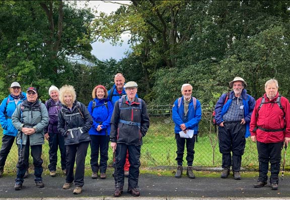 1.Rowen- Pen-y-Gaer
17/10/21. In the car park at Rowen at the start. Photo: Annie Andrew.
Keywords: Oct21 Sunday Annie Andrew Jean Norton