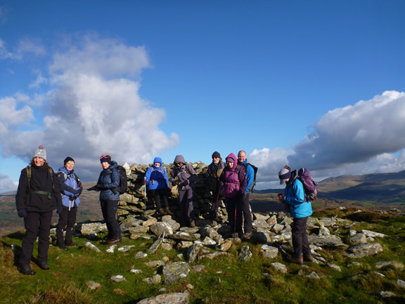 5.Foel Offrwn & Precipice walk
21/11/21. The summit of Foel Offrwm (The Hill of Sacrifice). Somewhere on it are the remains of an iron age hill fort.
Keywords: Nov21 Sunday Noel Davey