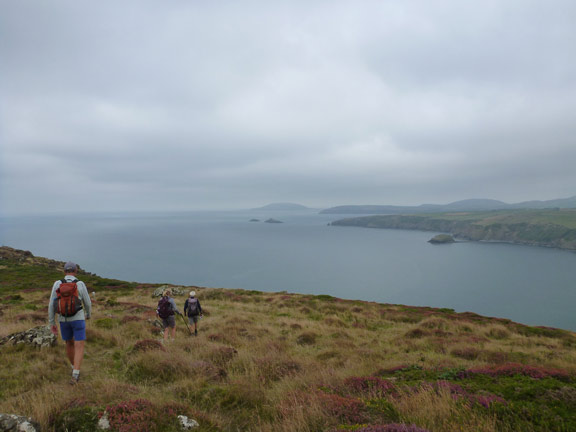 3.Hills of Rhiw
29/8/21. Morning break completed we carry on down to the tip  of Mynydd Penarfynydd.
Keywords: Aug21 Sunday Noel Davey