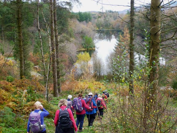 6.Rhyd Circular
14/11/21. Approaching Llyn Hafod-y-llyn (reservoir). 
Keywords: Nov21 Sunday Dafydd Williams