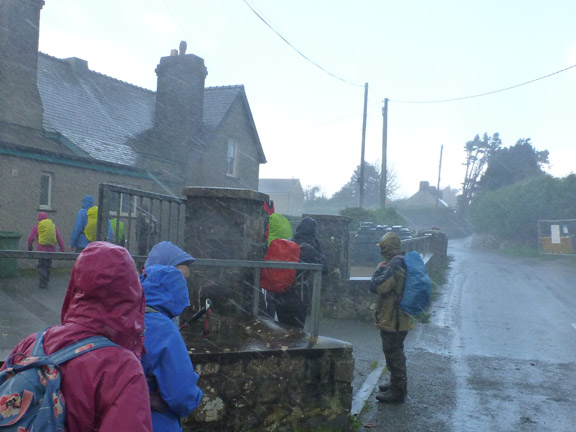 3.Sarn Circuit
31/10/21. A dash for shelter from the rain. the old school at Bryncroes.
Keywords: Oct21 Sunday Ann Jones