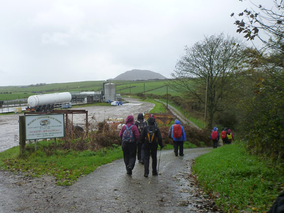 4.Sarn Circuit
31/10/21. Passing the dairy unit at Cefnamwlch farm.
Keywords: Oct21 Sunday Ann Jones