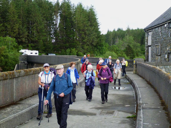 2.Llyn Trawsfynydd
4/7/21. Walking over the dam wall at the north east corner of Llyn Trawsfynydd.
Keywords: Jul21 Sunday Dafydd Williams