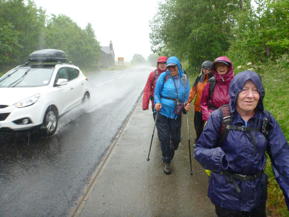 6.Llyn Trawsfynydd
4/7/21. The A470 during the downpour. Drenching from the heavens and from each passing vehicle. Still smiling.
Keywords: Jul21 Sunday Dafydd Williams