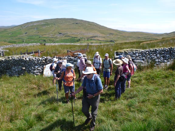 6.Yr Ysgwrn
25/7/21. At Ffridd Wen on our way down to Yr Ysgwrn. Half a mile to go. Moel Oernant in the background.
Keywords: Jul21 Sunday Dafydd Williams