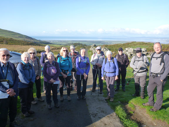 1.Moel Ysgyfarnogod & Foel Penolau 
10/10/21. Ready for off from the car park. East of Eisingrug.
Keywords: Oct21 Sunday Gareth Hughes