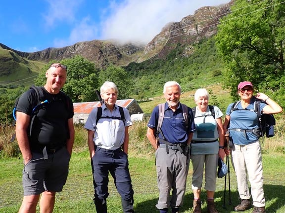 1.Aran Fawddwy
4/9/22. At the car park at Blaencywarch.  The lower crags of Glasgwm in the background.
Keywords: Sep22 Sunday Gareth Hughes