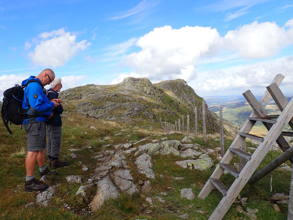 7.Aran Fawddwy
4/9/22. Quiet where the path over the style led. Maybe a safe path down Erw y Ddafad-ddu. Aran Benllyn close by in the background.
Keywords: Sep22 Sunday Gareth Hughes