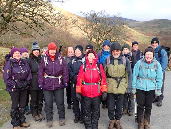 1.Cwm Pennant: Cae Amos - Cwm Ciprwth
4/12/22. At the start alongside the main road below Cwm Ciprwth.
Keywords: Dec22 Sunday Eryl Thomas