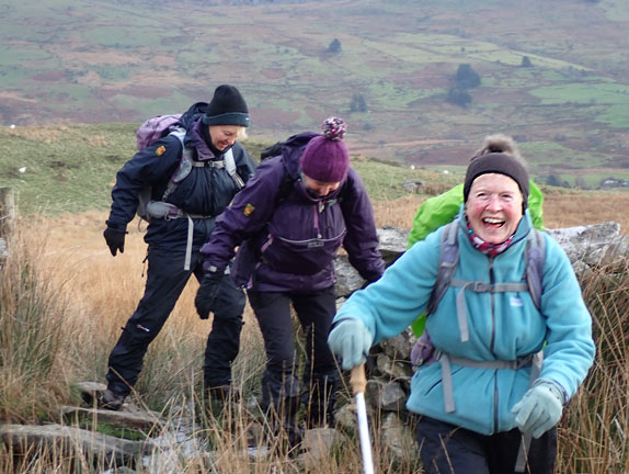 4.Cwm Pennant: Cae Amos - Cwm Ciprwth
4/12/22. Onward after the break. At about 1125ft on the side of  Mynydd Graig Goch.
Keywords: Dec22 Sunday Eryl Thomas