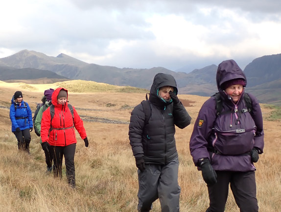 5.Cwm Pennant: Cae Amos - Cwm Ciprwth
4/12/22. On our way down. About 350ft below Graig-lwyd.
Keywords: Dec22 Sunday Eryl Thomas