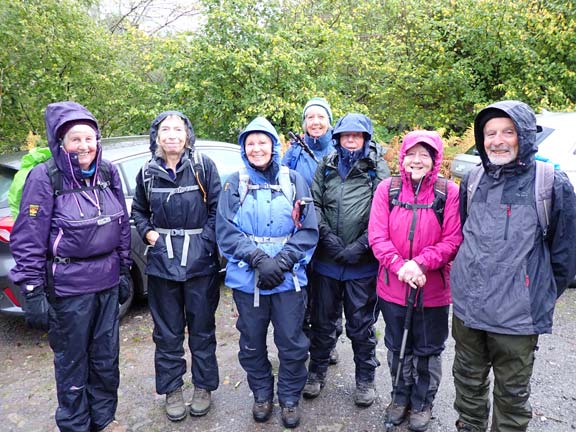 1.Llanfairfechan-Drum
6/11/22. The whole group at the start at the car park Nant-y-Coed Nature Reserve.
Keywords: Nov22 Sunday Annie Michael Kath Spencer