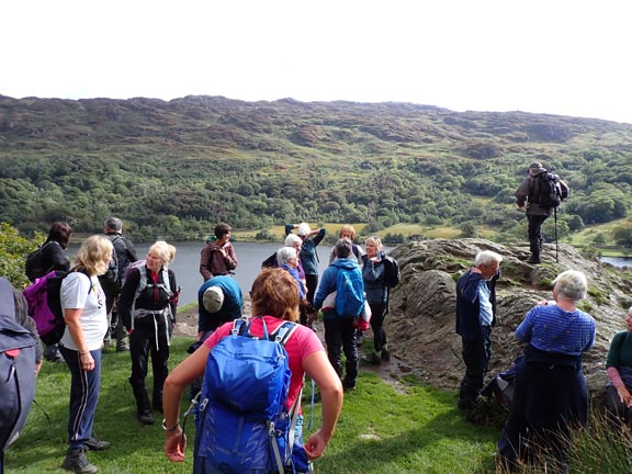 6.Llyn Gwynant
29/9/22. On top of Elephant Rock (It doesn't have an official name), and time for a bit of socialising. 
Keywords: Sep22 Thursday Annie Michael Jean Norton