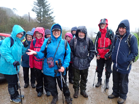 1.Mynydd Rhiw
24/11/12. Setting off in the wind and raain from Plas yn Rhiw Car Park. Photo: Eryl Thomas.
Keywords: Nov22 Thursday Judith Thomas