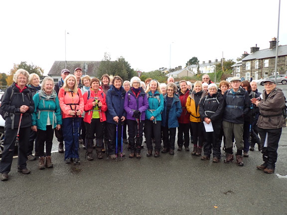 1.Amgylch Penrhyndeudraeth Circular
27/10/22. At the start in the main car park in Penrhyndeudraeth.
Keywords: Oct22 Thursday Tecwyn Williams