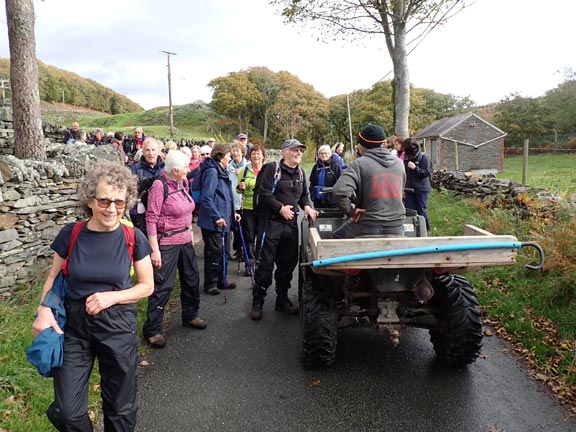 2.Amgylch Penrhyndeudraeth Circular
27/10/22.  At the entrance to Hafod-y-wern farm. 
Keywords: Oct22 Thursday Tecwyn Williams
