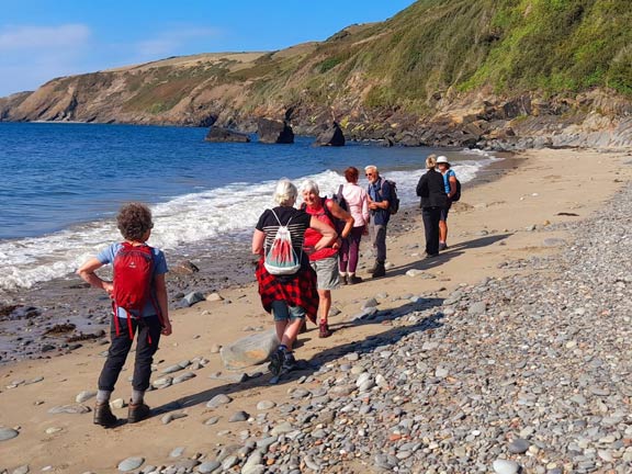 2.Porth Ysgo - Penarfynydd
1/9/22. On the beach at Porth Ysgo. Photo: Judith Thomas.
Keywords: Sep22 Thursday Judith Thomas
