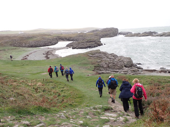 2.Trearddur Bay - Pontrhydybont
9/10/22. Off the tarmac and down towards Porth y garan.
Keywords: Oct22 Sunday Gwynfor Jones