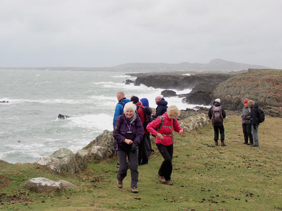 3.Trearddur Bay - Pontrhydybont
9/10/22. a close look at the sea state and a seal which was sheltering out of the waves in an inlet just north of the Black Arch.
Keywords: Oct22 Sunday Gwynfor Jones