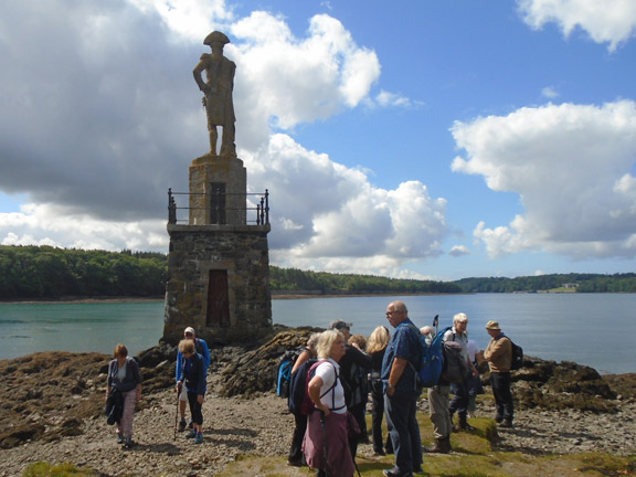 3.Two Bridges over the Menai
4/8/22. Nelson's statue on the banks of the Strait. Photo: Dafydd Williams.
Keywords: Aug22 Thursday Tecwyn Williams