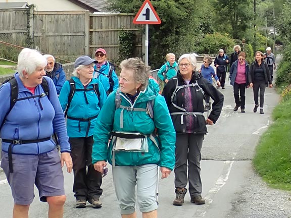 6.Waunfawr
18/09/22. On the outskirts of the east side of Waunfawr, about to turn down to our starting point.
Keywords: Sep22 Sunday Kath Spencer