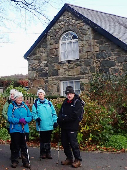 5.Llwybrau- Y Ffor- Paths
8/12/22. A brief stop outside Glasfryn Lodge where we joined the  road to Pencaenewydd.
Keywords: Dec22 Thursday Kath Mair