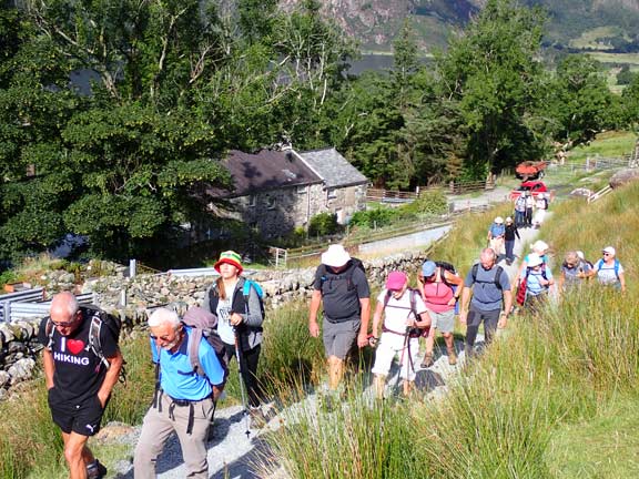 2.Celebratory Snowdon Walk 
7/8/22.Leaving human habitation behind as we leave Llwyn Onn and head upwards in an easterly direction.
Keywords: Aug22 Sunday Dafydd Williams
