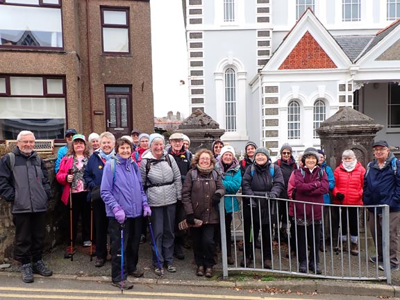 1..Club AGM & Criccieth Circular Walk
2/3/23. Outside Capel y Traeth following the AGM, and ready for the walk.
Keywords: Mar23 Thursday Dafydd Williams