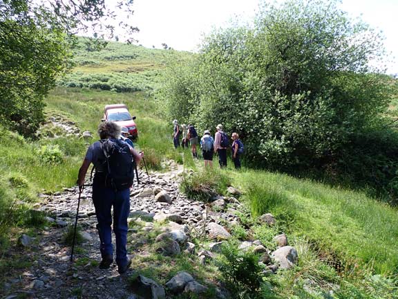 2.Aber-Ogwen - Llanfairfechan
22/06/22. Very unexpected traffic on a steep, very uneven track, on our way up to the North Wales Path, close to Crymlyn and Yr Ogof.
Keywords: Jun23 Thursday Kath Spencer