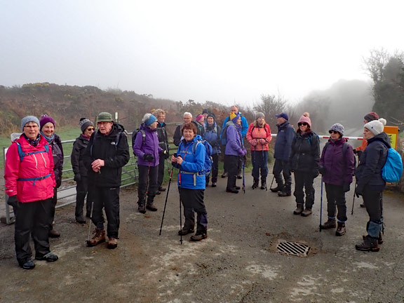 7.Cilan
16/2/23. Up from Porth Ceiriad a brief stop at Nant-y-Big before walking the last mile back to the cars.
Keywords: Feb23 Thursday Ann Jones