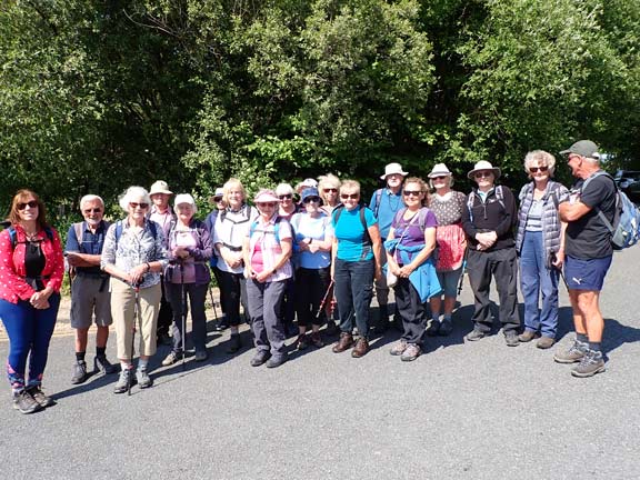 1.Cwm-y-Glo
8/6/23. At the start at the council depot outside Cwm-y-Glo.
Keywords: Jun23 Thursday Elsbeth Gwynne