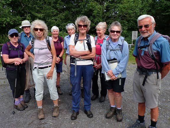 1.Llanfairfechan - Drum
18/06/23.  Starting off from the car park at Nant-y-Coed.
Keywords: Jun23 Sunday Kath Spencer