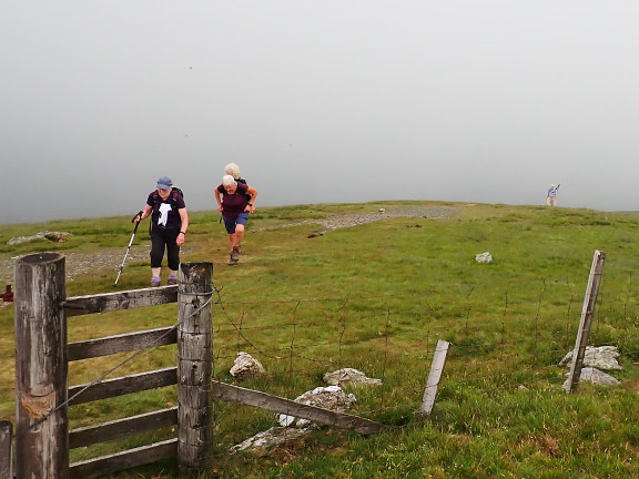 4.Llanfairfechan - Drum
18/06/23.  Reaching the top pf Drum.
Keywords: Jun23 Sunday Kath Spencer