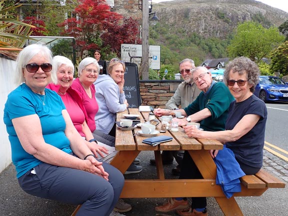 8.Lôn  Gwyrfai
11/5/23. And again. Some members (not available to be photographed) were enjoying their tea elsewhere in the hotel.
Keywords: May23 Thursday Dafydd Williams