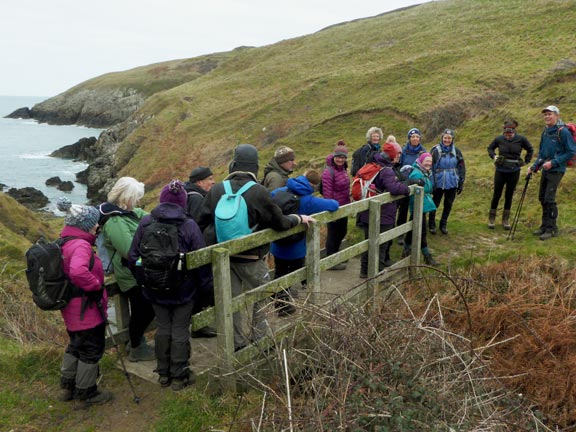 3.Mynydd Mawr - Anelog - Porth Meudwy Circular
12/2/23. Just over a mile from the start and we find ourselves close to sea level with nowhere to go but up.
Keywords: Mynydd Mawr - Anelog - Porth Meudwy Circular