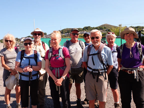 1.Nant Ffrancon
04/06/23.  Ready to start off from the car park in Bethesda. Four more will join us for the morning coffee/tea break.
Keywords: Jun23 Sunday Annie Andrew Jean Norton