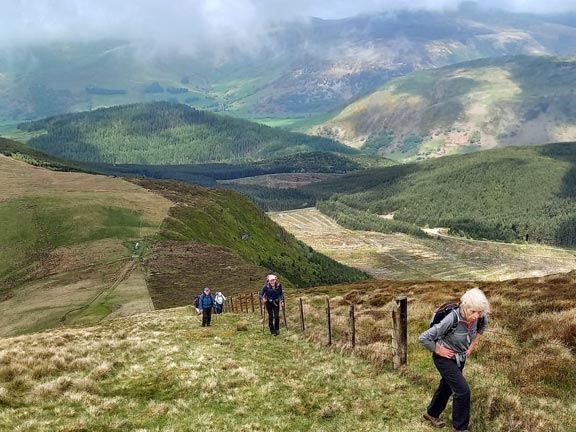 5.Tarren Hills
7/5/23. Pacing ourselves up the Tarrenhendre ridge. Photo: Eryl Thomas.
Keywords: May23 Sunday Gareth Hughes