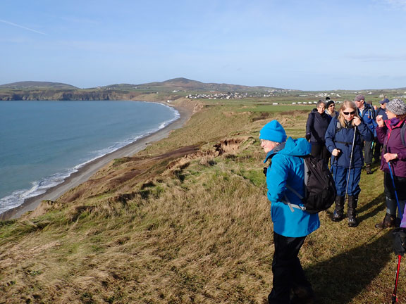 4. Aberdaron - Porth Ysgo
1/2/24. On the coast on the east side of Aberdaron Bay. The Aberdaron and the west side of the bay in the background.
Keywords: Feb24 Thursday Ann Jones