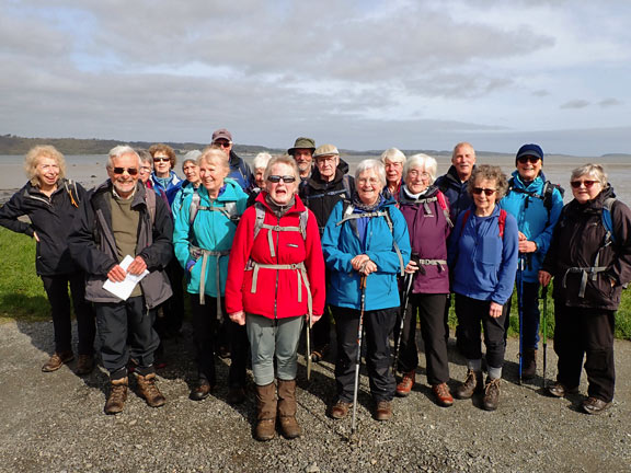 1. Afon Ogwen Circuit
11/4/24. In the Afon Ogwen car park at the start of the walk. The Menai Strait and Anglesey in the background.
Keywords: Apr24 Thursday Kath Mair