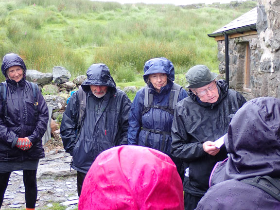 5.Cae Amos
13/.6/24. A few words being said in memory of Ian and Marian on this memorial walk, at the destination that both of them were very familiar with.
Keywords: Jun24 Thursday Judith Thomas Kath Mair