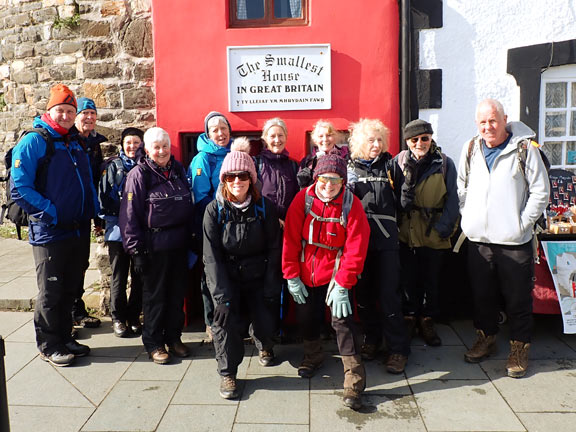 1.Conwy - Abergwyngregyn
7/4/24. The group photograph taken in Conwy, outside the smallest house in Great Britain.
Keywords: April24 Sunday Eryl Thomas