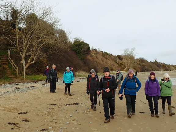 5. Llanbedrog - Pwllheli
Feb24. Back on the sand on our return with just less than half a mile to go.
Keywords: Feb24 Thursday Chris Evans