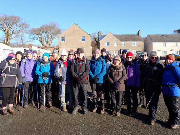 1.Llanystumdwy Circular
18/1/24. Setting off from the car park in Llanystumdwy. A bright sunny but cold day. 
Keywords: Jan24 Thursday Dafydd Williams