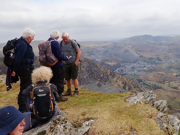 4.Moelwyn Bach, Lakes and foothills.
21/4/24. On the summit of Moel-y-hydd looking down on Tanygrisiau and Blaenau Ffestiniog.
Keywords: Apr24 Sunday Adrian Thomas