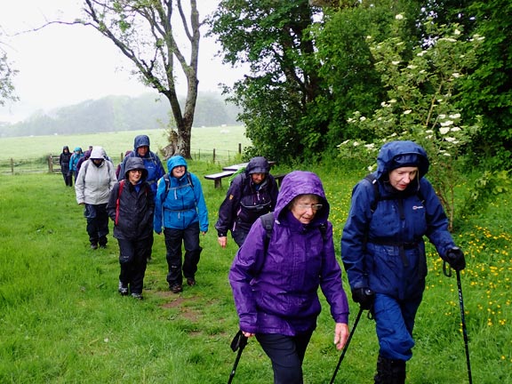 4.Parc Faenol - Felinheli Marina
23/5/24. Close to Pen-lan Covert and heading through a picnic area with tables where we have a short panad stop.
Keywords: May24 Thursday Miriam Heald