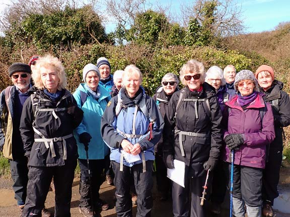 1.Porth Meudwy - Mynydd Anelog
28/3/24. At Cwrt car park just before setting off.
Keywords: Mar24 Thursday Annie Andrew Jean Norton