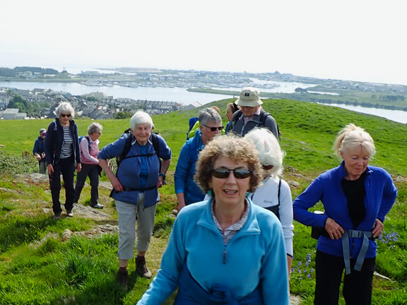 4. Pwllheli Circuit
9/5/24. Close to the summit of Y Garn with Pwllheli and its harbour in the background.
Keywords: May24 Thursday Meri Evans