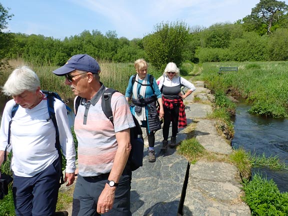 7. Pwllheli Circuit
9/5/24. Over Pont Llechi on our way through the golf links to the Coastal Path on the west side of Pwllheli.
Keywords: May24 Thursday Meri Evans