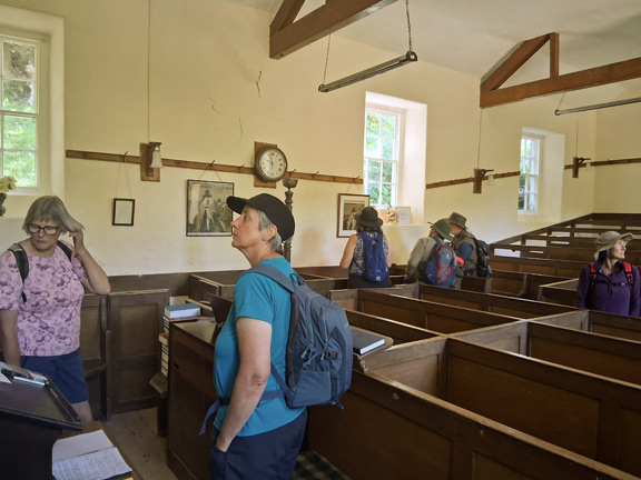 3. Afon Artro - Cwm Bychan
18/5/25. A look inside Capel Salem. Photo: Gwynfor Jones.
Keywords: May25 Sunday Dafydd Williams Jean Norton