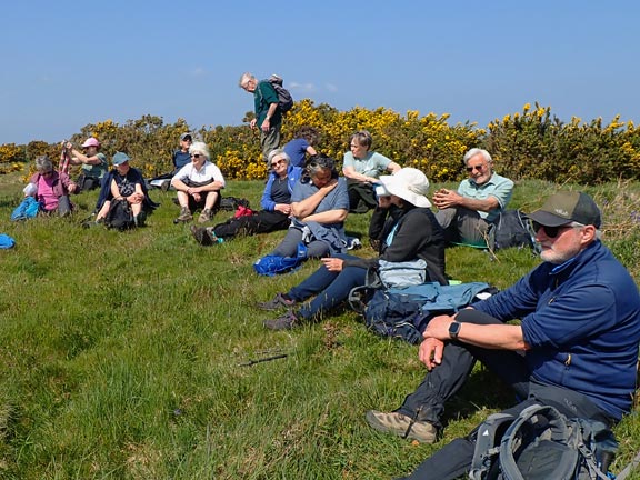 5  Carreg y Defaid - Rhydyclafdy
24/4/25. Lunch with a view and a gentle breeze. What more could one want. Close to Tan-y-bryn farm.
Keywords: Apr25 Thursday Christine Evans